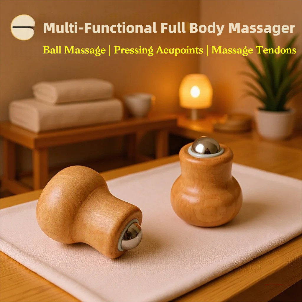 Body Meridian Skincare Ball Roller Massager เครื่องนวดตา Mini Facial Beauty Massage