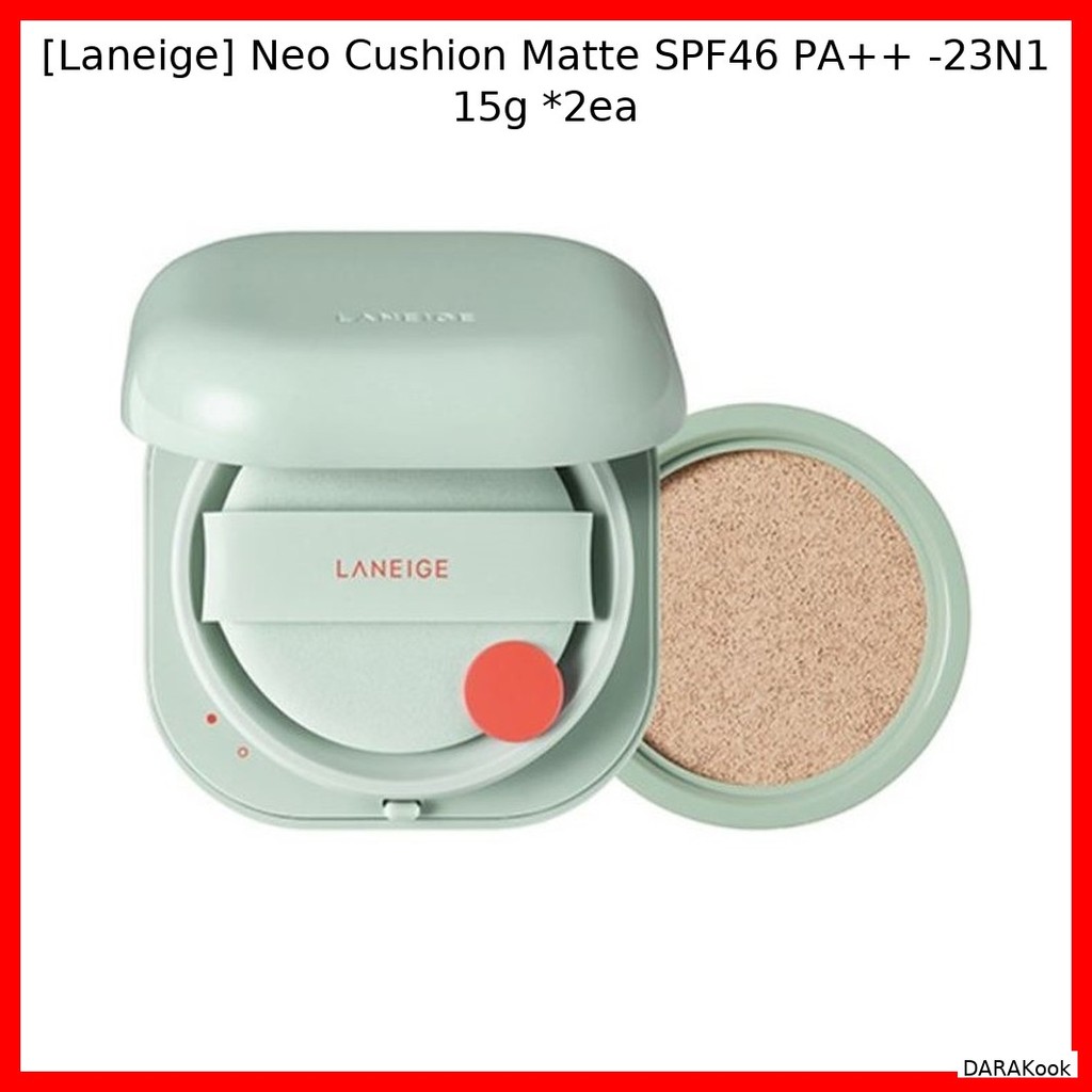 [Laneige] Neo Cushion Matte SPF46 PA++ -23N1 15g *2ea / Korean Cushion Foundation / Matte Finish by 
