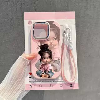 เคสสำหรับ iPhone 16 11 12 13 14 15 pro xs XR 14 plus pro max 7 8 6 Xs เคสลายเด็กน่ารัก