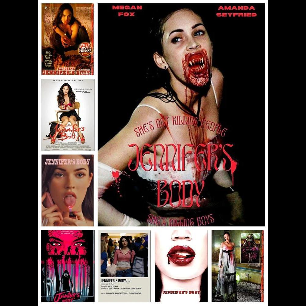 Pop Art Megan Fox โปสเตอร์ Vintage Aesthetic Nude ภาพยนตร์ผ้าใบ Wall Art สําหรับห้องนอนตกแต่งบ้าน