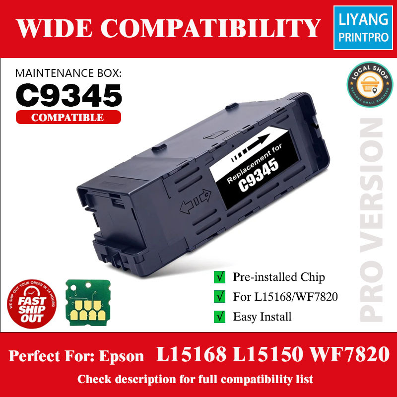 [ขายส่ง]Epson C9345 ถังบํารุงรักษากล่องชิปสําหรับ EPSON L15168 L15150 7820 7000 9345 L15168 15150