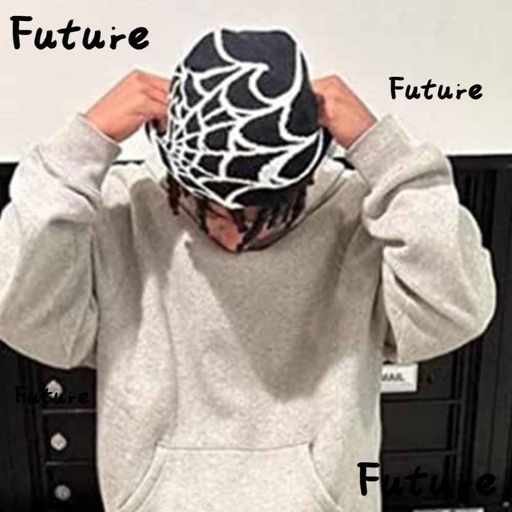 หมวกถักอนาคต Ins Y2k คุณภาพสูงกลางแจ้ง