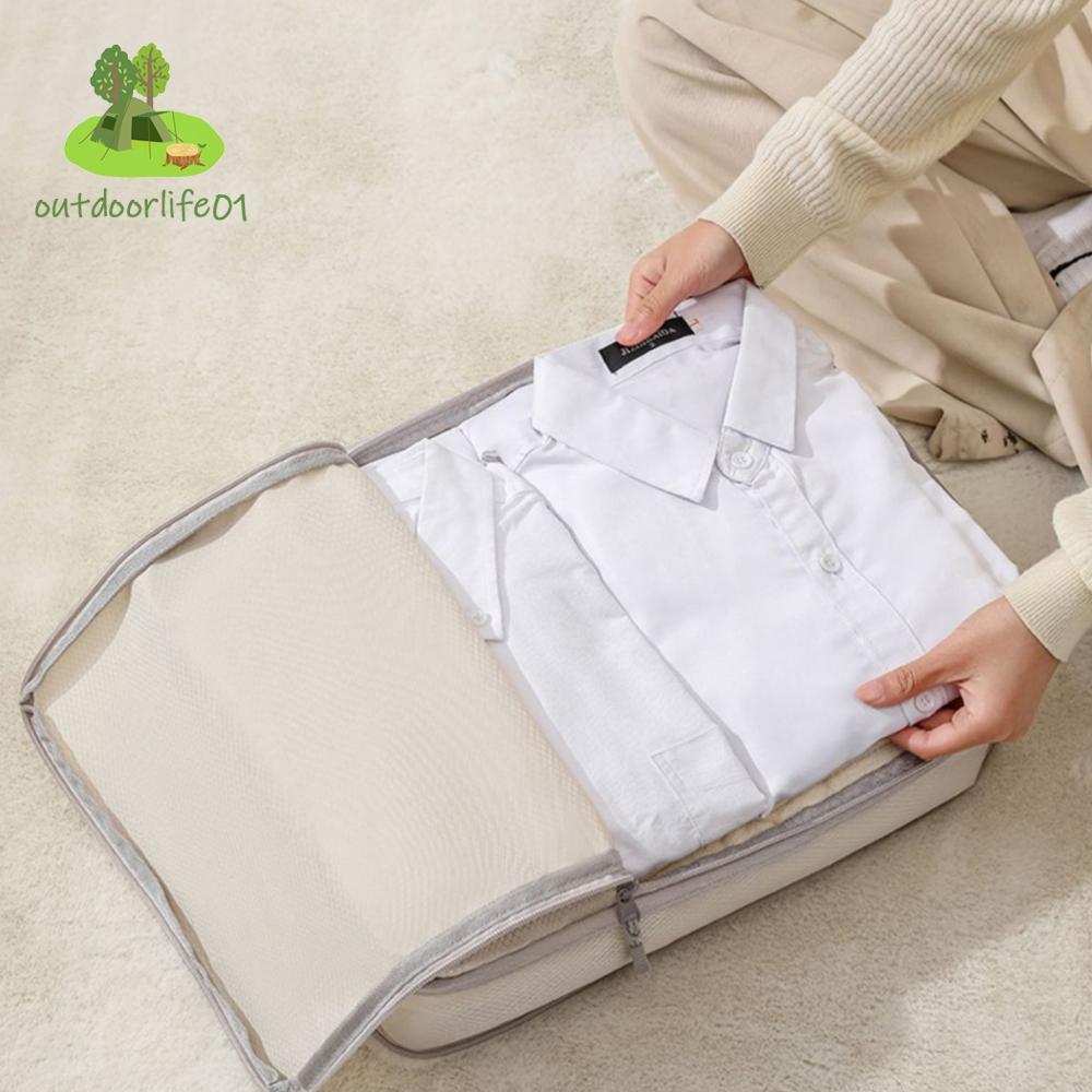 4เซ็ตน้ําหนักเบากระเป๋าเดินทางOrganizerขยายTravel Packing Organizerสําหรับจัดระเบียบเสื้อผ้า [outdoo