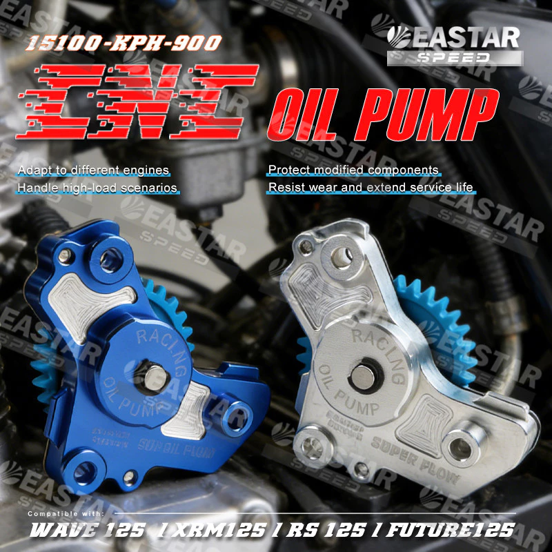 ปั๊มน้ำมันเครื่อง CNC ปั๊มน้ำมัน เวฟ 125/ XRM125 / Click 125/150 / FUTURE125 15100-KPH-900 คุณภาพสูง