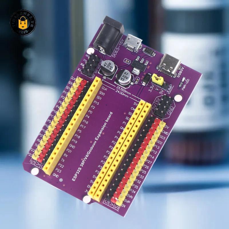 {TB & Bag } ESP32/ESP32-S บอร์ดพัฒนา 38-Pin พร้อมอินพุต Triple Power (Type-C/Micro USB/) สําหรับการใ