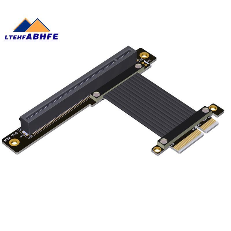 [ขายร้อน L]PCI-E 4.0 X4 ถึง X16 Riser สาย PCI Express กราฟิกการ์ดสายต่อ Gen4 64G/Bps สําหรับ RTX3090