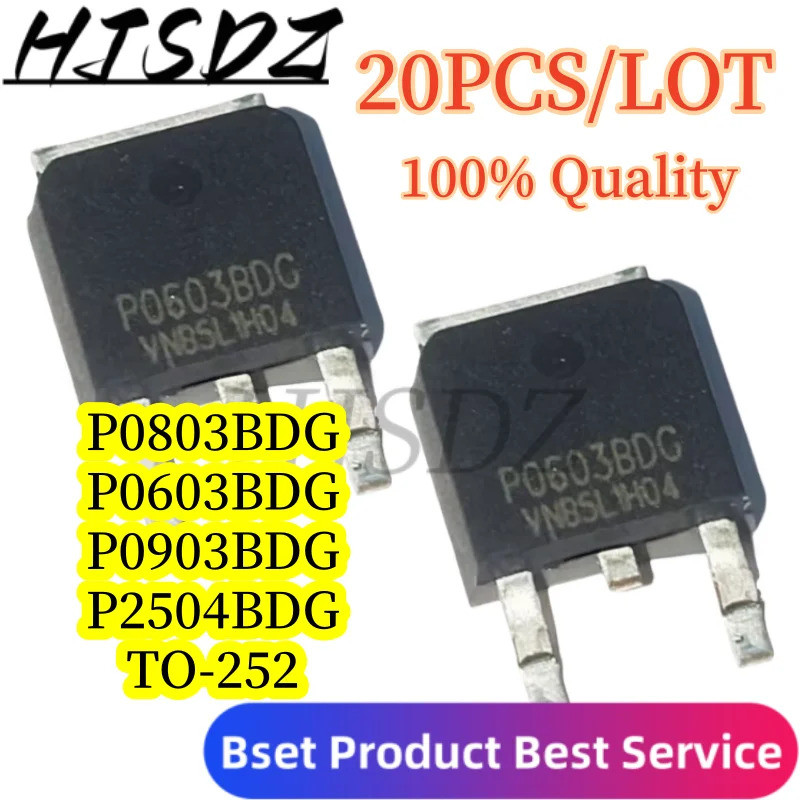 5PCS P0603BDG P0903BDG P2504BDG P0803BDG TO-252 P0803 P0803B P0803BD Field Effect ทรานซิสเตอร์