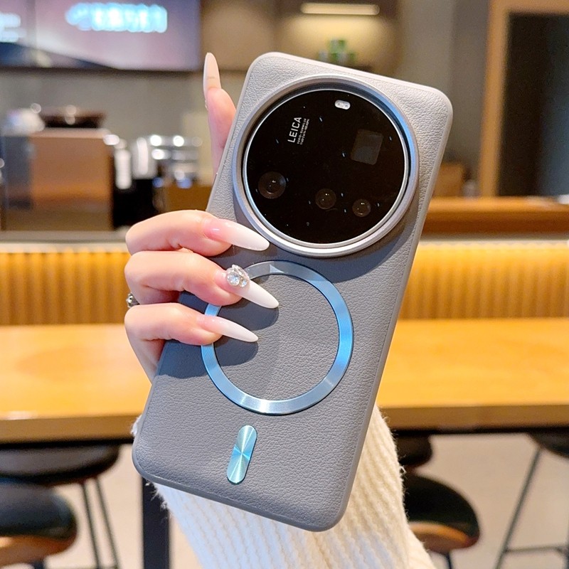 สําหรับ Xiaomi 17 Ultra, 15 14 Ultra Case ELVEV กันกระแทก PU หนัง Hard PC CD แหวนดูดฝาครอบโทรศัพท์ ราคา ถูกที่สุด ดีลบีเคเค แกลเลอรีภาพที่ 9