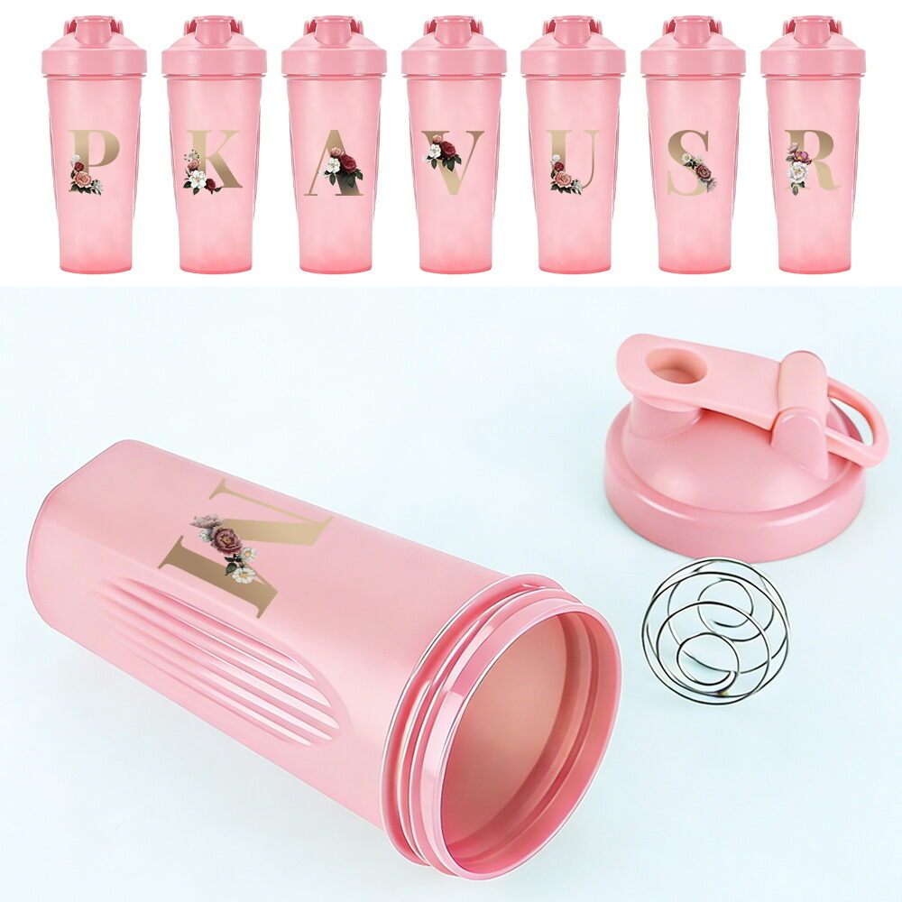 Shaker Bottle / Shaker Cup with Mixing Ball Unisex BPA-Free & Odorless Portable Sports Water Bottle 
