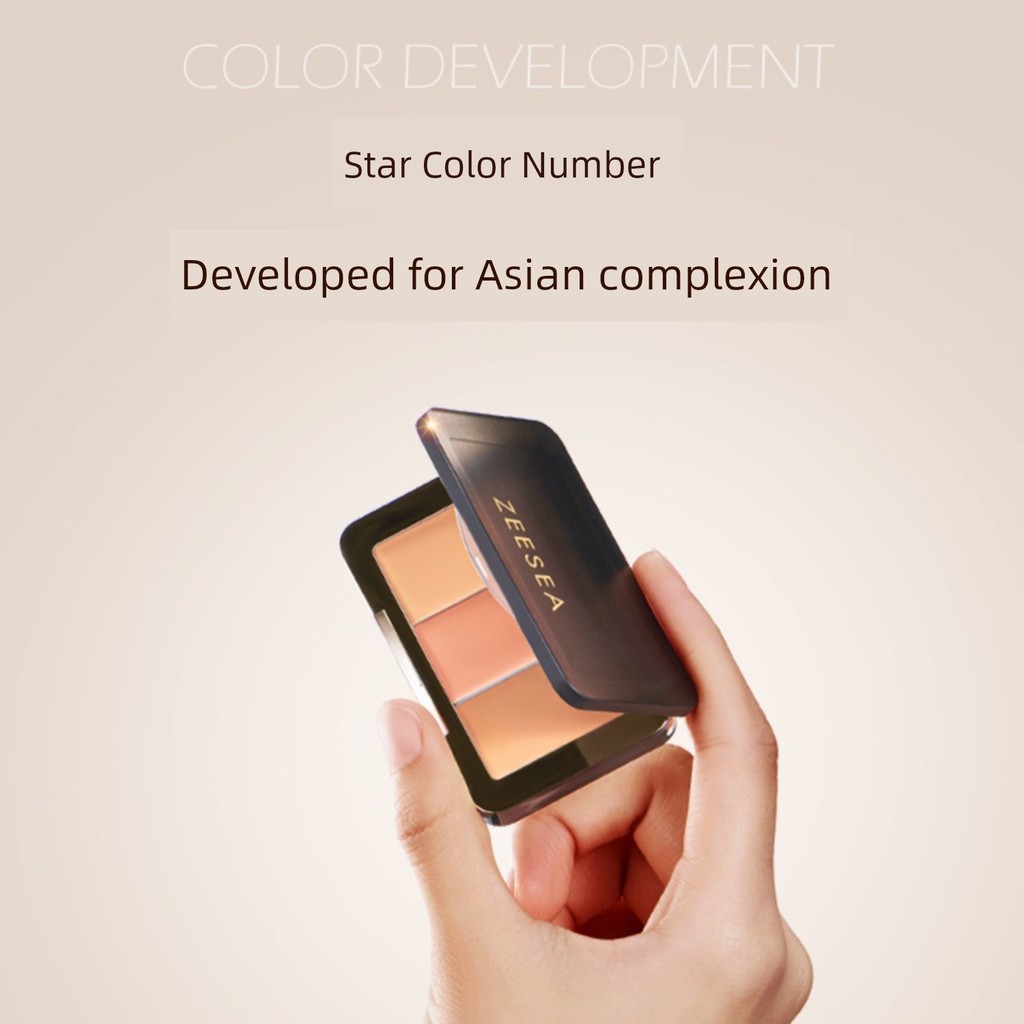 concealer คอนซีลเลอร์ ZEESEA ZEESEA Tricolor คอนซีลเลอร์ Palette คอนซีลเลอร์ปกปิดจุดด่างดําซ่อมแซมรอ