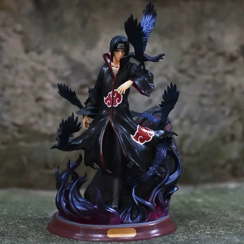 Naruto Anime รูป Uchiha Itachi Pvc Action Figure ของเล่น Naruto Shippuden Uchiha Itachi และ Crow คอล