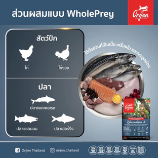 Orijen cat อาหารแมวเกรด (Holistic, Grain-Free) จากแคนนาดา รวม5สูตร ขนาด 340 กรัม