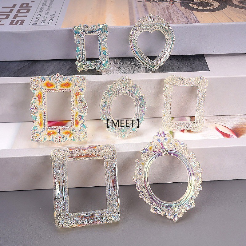 [MET] 1 ชิ้นชุบ Baroque อุปกรณ์เสริม DIY เครื่องประดับเรซิ่น DIY วัสดุทําด้วยมือ