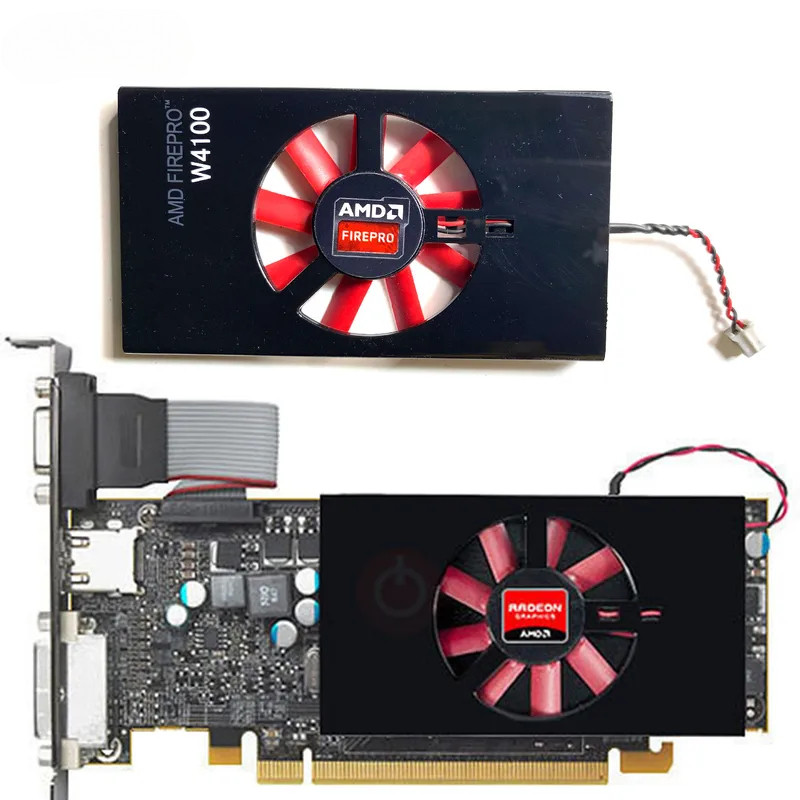 ใหม่สําหรับ AMD Radeon W4100 W2100 R7 350X 240 R5 340X HD8570 8550 8510 7570 6570 กราฟิกการ์ดพัดลม P