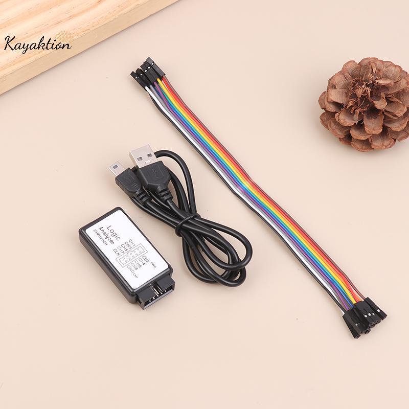 Kayaktion USB Logic Analyzer 24MHz 8 ช่องหน่วยความจํา 24 M/วินาที Logic Analyzer Debugger สําหรับ AR