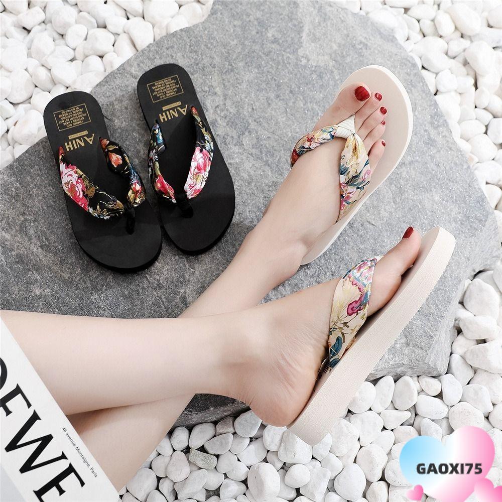 Gaoxi75 รองเท้าแตะผู้หญิง, รองเท้าแตะผู้หญิง EVA ลําลอง, รองเท้าผู้หญิงแฟชั่น