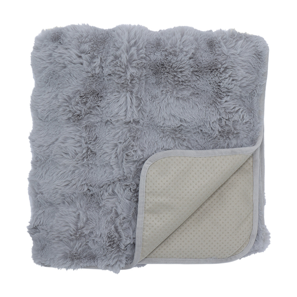 INDEX LIVING MALL ผ้าคลุมโซฟา รุ่นแรบบี้-เบรด ขนาด 90 x 150 ซม. - สีเทาอ่อน