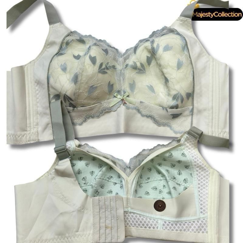 46D 48D No Iron Bra Span Soft Lace บราไร้สายไม่มีลวดขนาดบวก