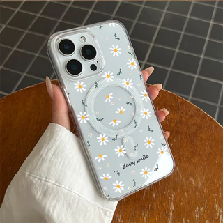 สำหรับ เคสไอโฟน 13 12 11 iPhone 17 16 15 14 PRO MAX 7/8PLUS เดซี่ แม่เหล็ก แอปเปิ้ลโทรศัพท์ จัดส่งจากประเทศไทย