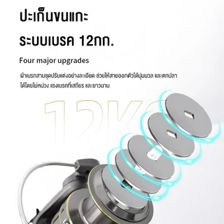 SYLPH รอกตกปลา รุ่น LC รอกสปินนิ่ง รอกจิ๊กกิ้งโลหะ รอกแคสติ้ง ราคาถูก แรงเบรก12BB ลากสูงสุด 30 กก. ตลับลูกปืนปลาคาร์ป