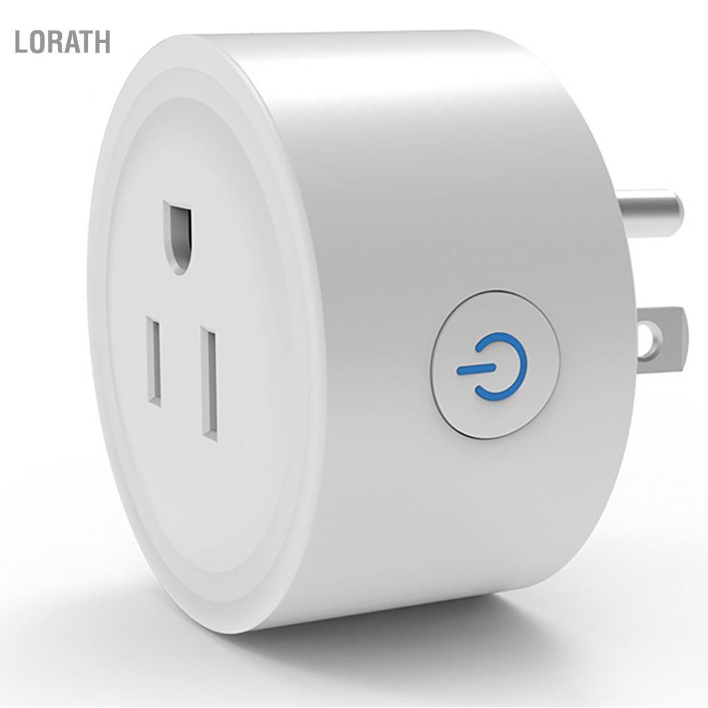Lorath Lorath WiFi ปลั๊กไฟอัจฉริยะพร้อมการควบคุมด้วยเสียงรีโมทจับเวลา 3-PRONG US มาตรฐานอุปกรณ์ป้องกันไฟกระชาก PC + สารหน่วงไฟ ABS สำหรับบ้านและสำนักงาน