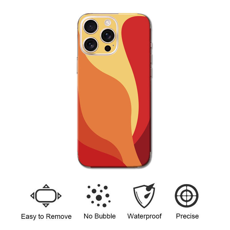 Matte Touch Full Coverageสีสันโทรศัพท์ผิวสติกเกอร์Scratch ResistanceสําหรับiPhone 12 13 14 15 16 17 Pro Max ราคา ถูกที่สุด ดีลบีเคเค แกลเลอรีภาพที่ 2