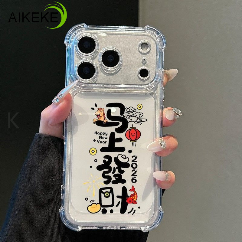 ปีใหม่ม้าที่อุดมไปด้วยเคสโทรศัพท์สําหรับOPPO A6 A6C A6T A6S A6X A5 A5X Pro A5S A5i A3 Pro A3X A3i A3