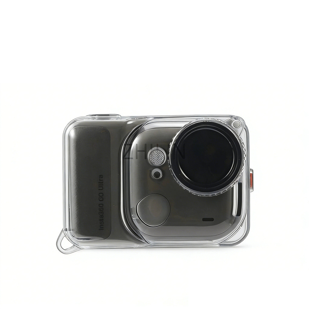 สําหรับ Insta360 Go Ultra TPU Clear เคสป้องกันเชือกป้องกันการสูญหายโปร่งใสฝาครอบเลนส์ป้องกันรอยขีดข่วนครอบคลุมสําหรับ Insta360 Go Ultra