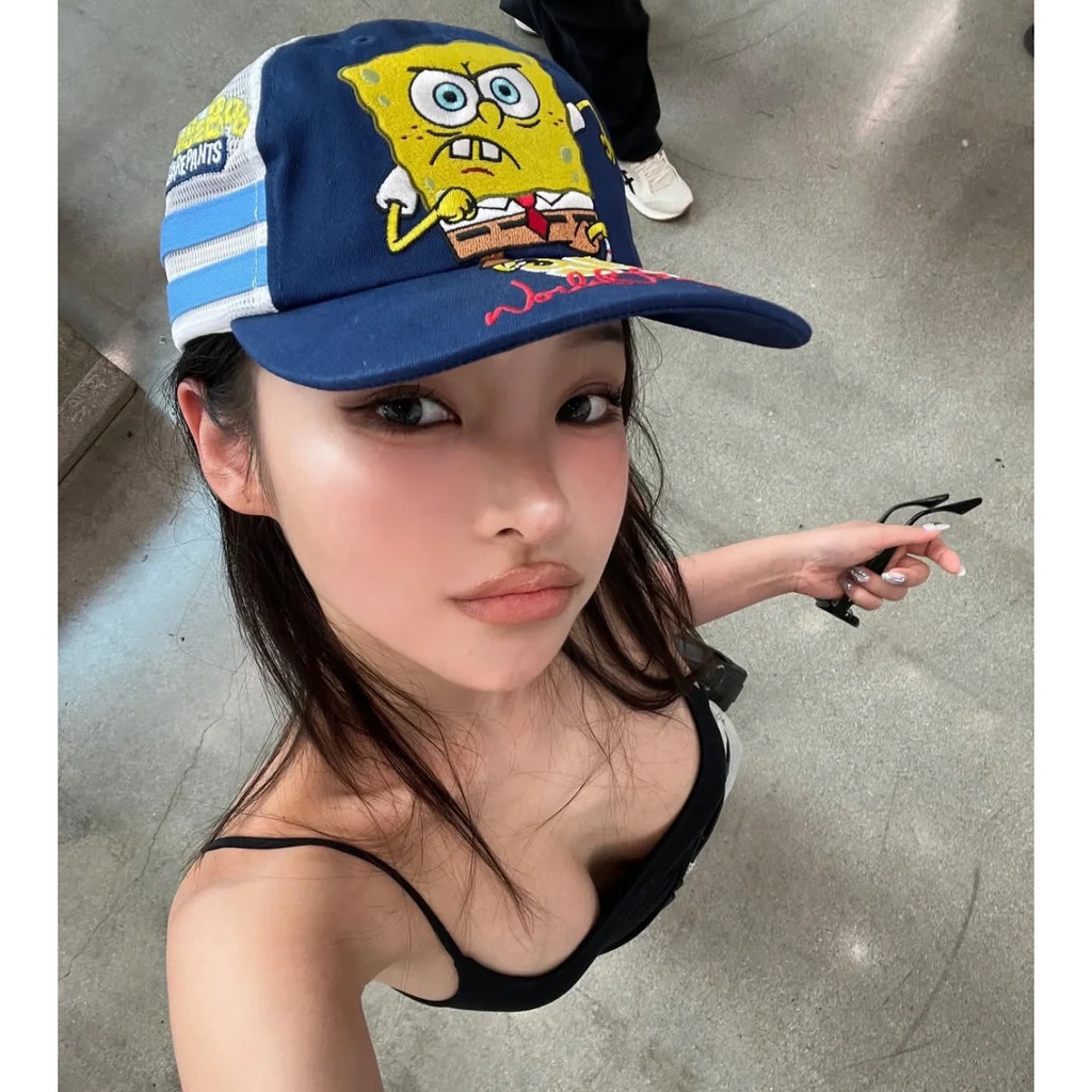 O2HZ Sup Cartoon hip-hop duckbill cap, unisex couple's baseball cap