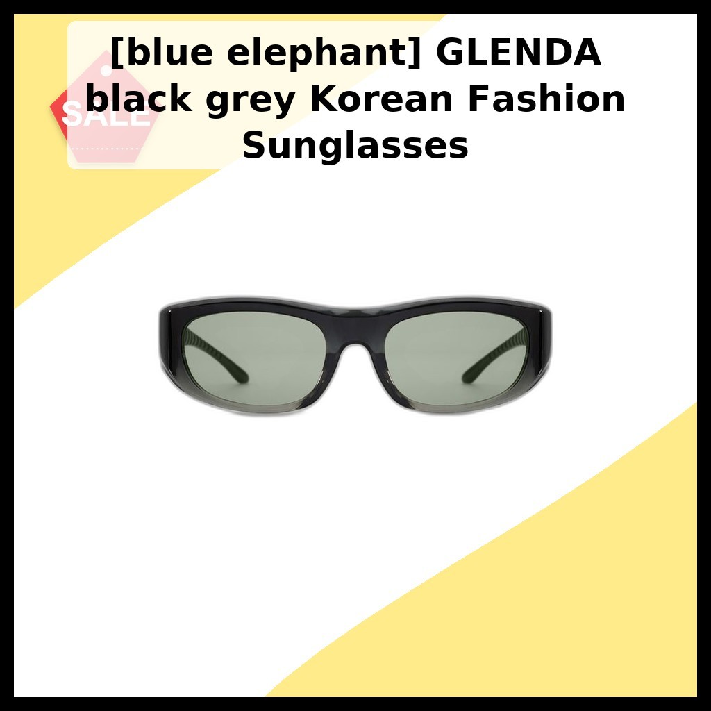 แว่นกันแดดสไตล์เกาหลี กรอบดำเงา จาก GLENDA