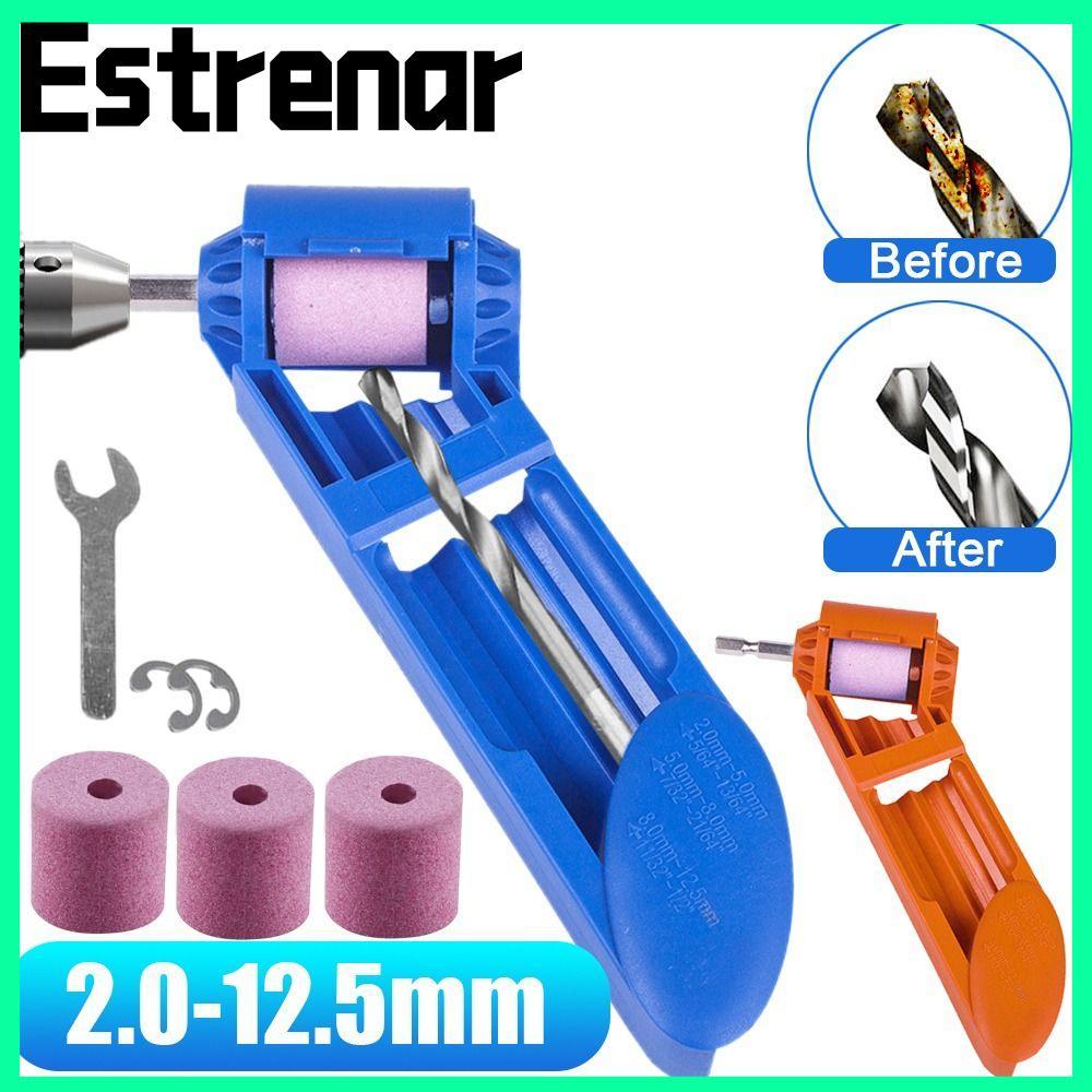 เครื่องลับดอกสว่าน ESTRENAR เครื่องลับคมดอกสว่านเหล็กแบบแมนนวล|เจาะ Jig อุปกรณ์เสริม Twist เจาะบิตสํ