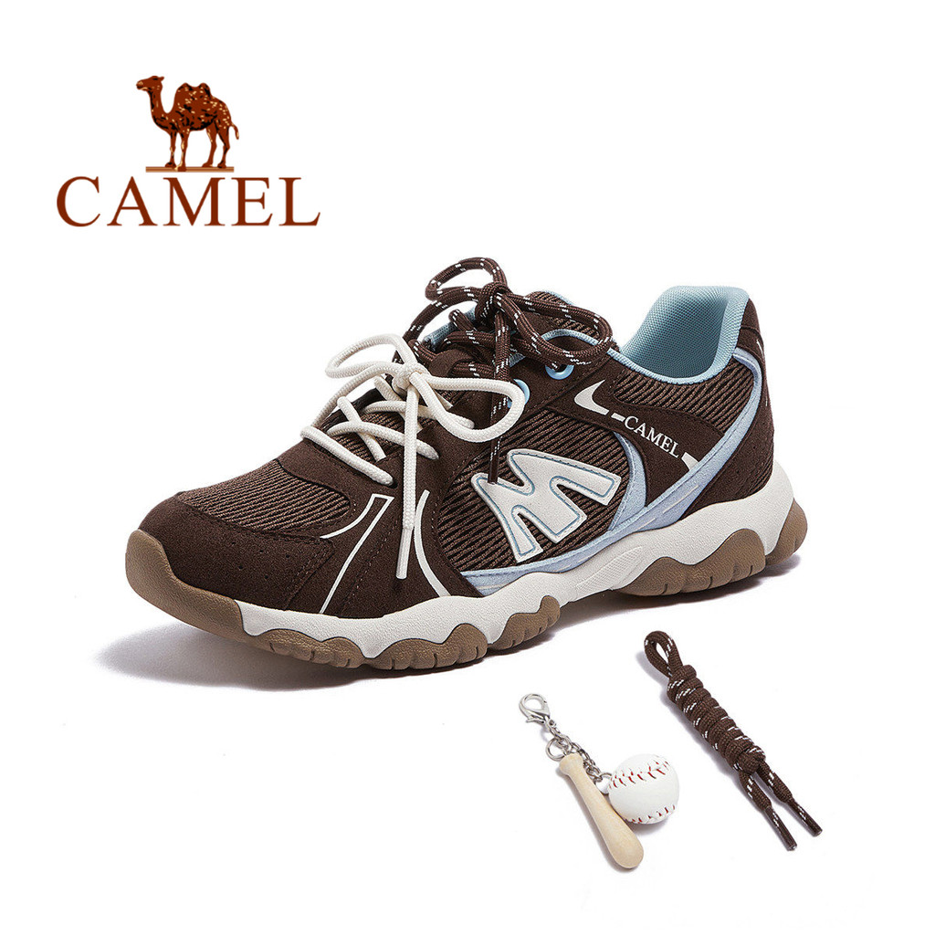 รองเท้าผ้าใบ Camel Light Cloud ผู้หญิง สไตล์ Retro ใส่ได้ทั้งออกกำลังกายกลางแจ้งและการแต่งตัวลำลอง