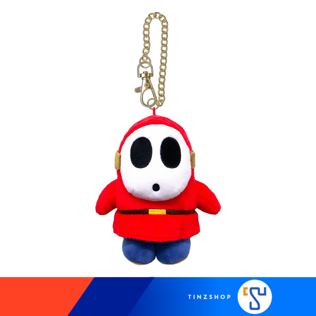 KC13 Super Mario ALL STAR COLLECTION Shy Guy Plush Keychain ตุ๊กตา พวงกุญแจ ชายน์ กาย / MM11