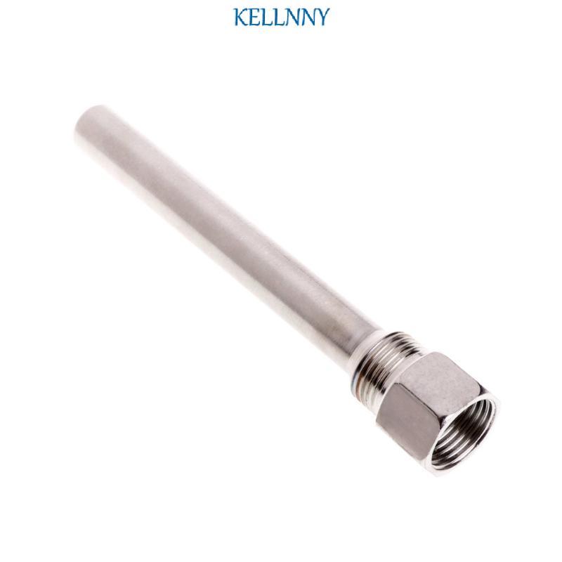 Kellnny ทนทาน Thermowell 304 สแตนเลส 1 2 BSP G ด้าย OD6mm Immersion Sleeve กระเป๋าใช้งานร่วมกับอุณหภ