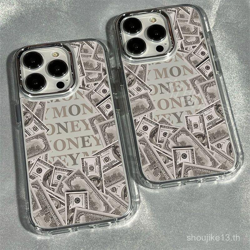 ล้อมรอบด้วย US Dollars กรอบโลหะเคสโทรศัพท์สําหรับ Samsung S22 S23 S21 S25 S24 S20 S20FE S25FE S24PLU