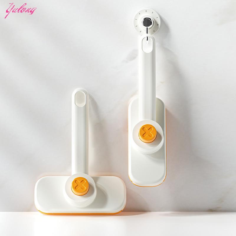 [Yulong] แปรงทําความสะอาดผ้าขนหนูเช็ดหน้าไม้ถูพื้นแบบปุ่มเดียวงานบ้านน้ํายาล้างผนังห้องน้ํา TH