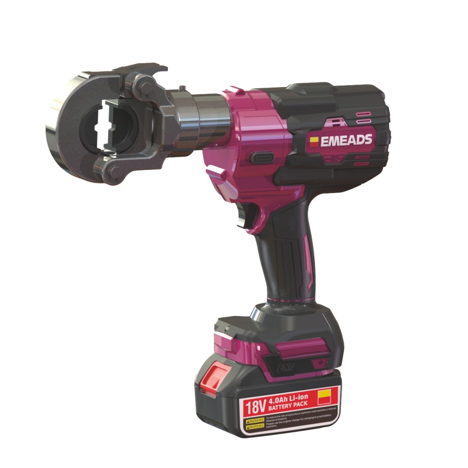 CD-300 แบตเตอรี่ดําเนินการไฟฟ้าลวดกดคีมไฮดรอลิก Crimping Tool สําหรับสายทองแดงอลูมิเนียมไฟฟ้า Crimpe