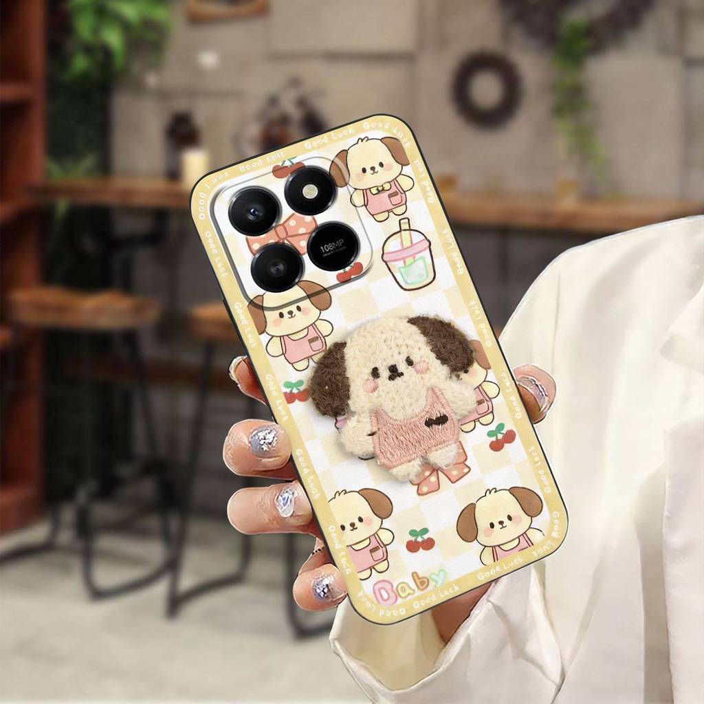 การ์ตูนนุ่มกรณีเคสโทรศัพท์สําหรับ Honor X7d/Play10T/Honor400 สมาร์ท Plush Anti-knock Dirt-proof เย็บ