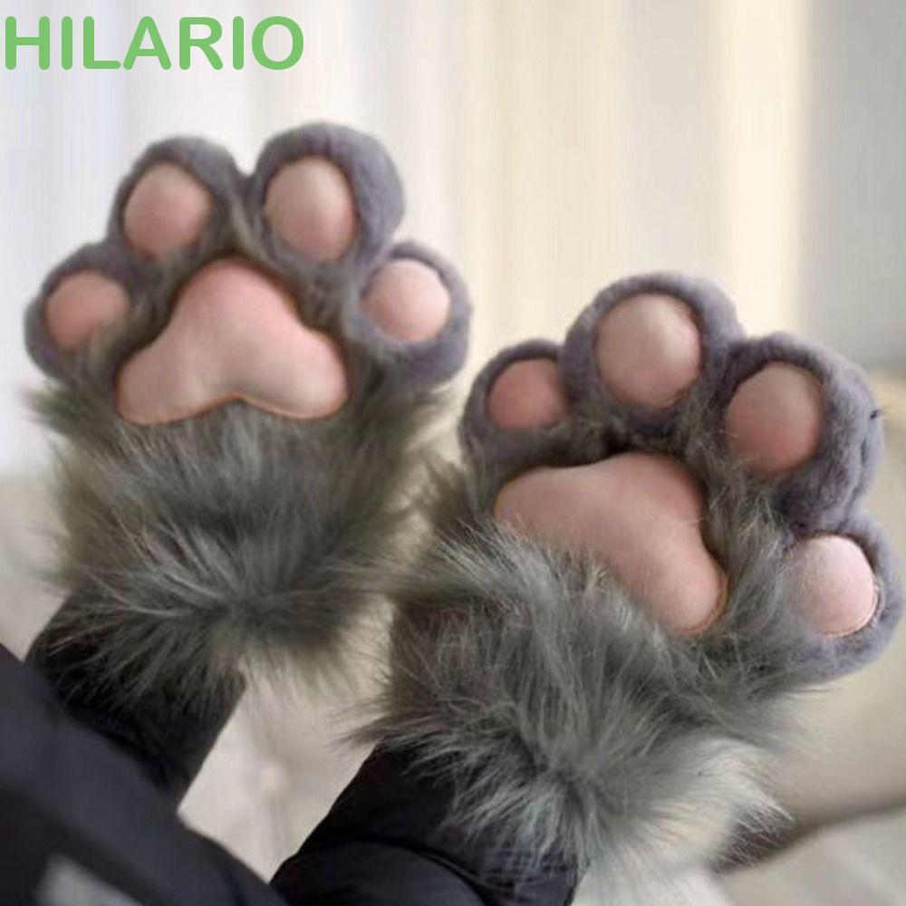 HILARIO ถุงมือ Fursuit Kigurumi ลายแมว สำหรับคอสเพลย์และเป็นของขวัญ