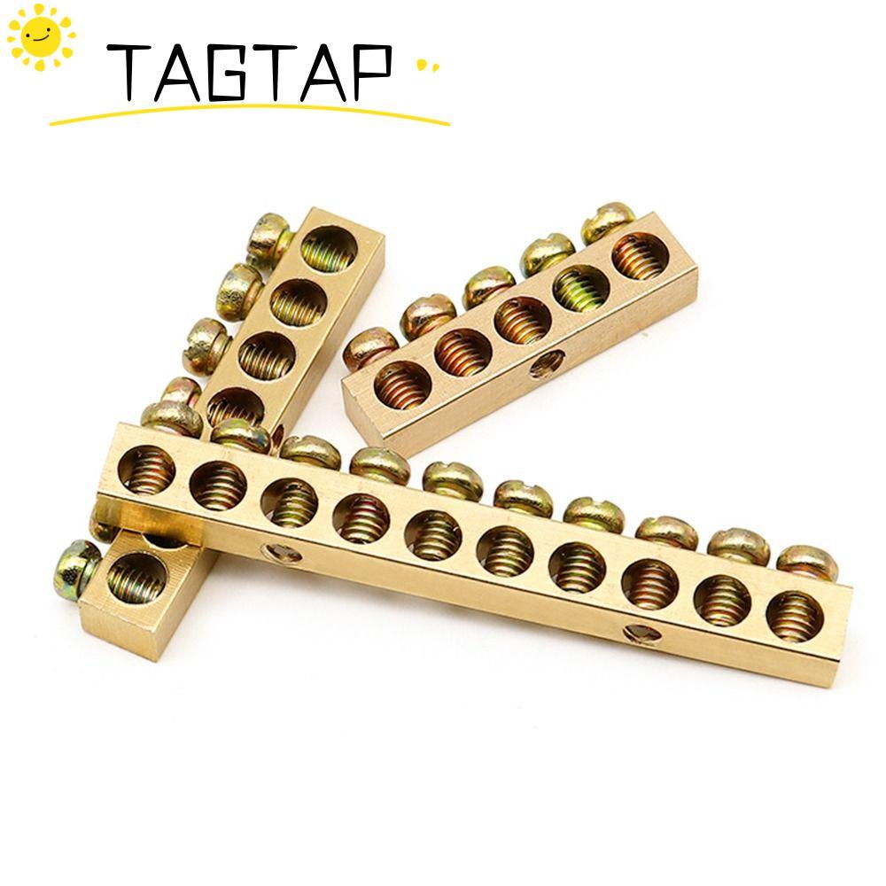 TAGTAP Copper Bar Terminal, Copper Multi-specification Wire Connector, Screw Connector With Hole Scr