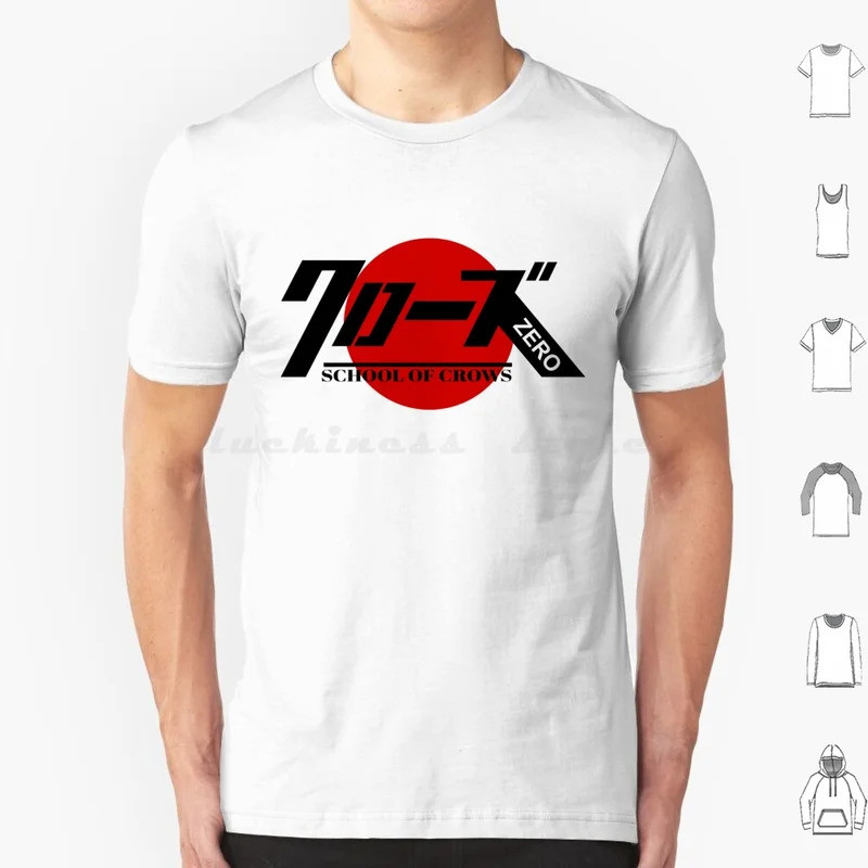 เสื้อยืดคอตตอนลาย Crows Zero สำหรับผู้ชายและผู้หญิง พิมพ์ลาย DIY Crows Zero ทาคาชิ มิอิเกะ ญี่ปุ่น โ