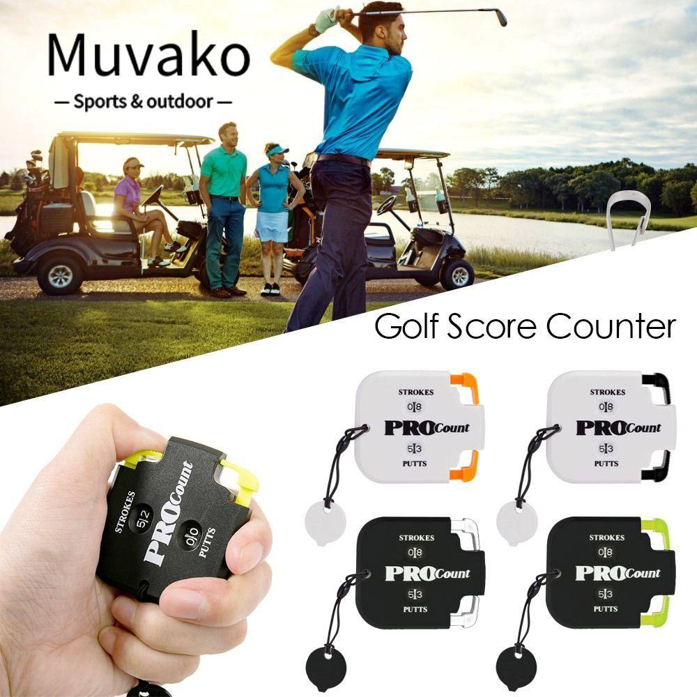 MUVAKO Golf Score Counter Handy Golf Accessories Two Digrees Putt Score Counter