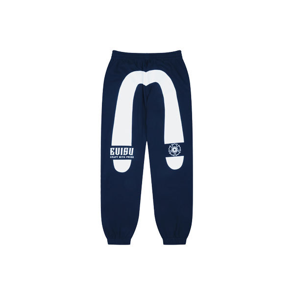 [EVISU] กางเกงจ็อกเกอร์ Flower Big Hills Daimaru Jogger Pants Jeans - Navy (EW1UZP701_NA)