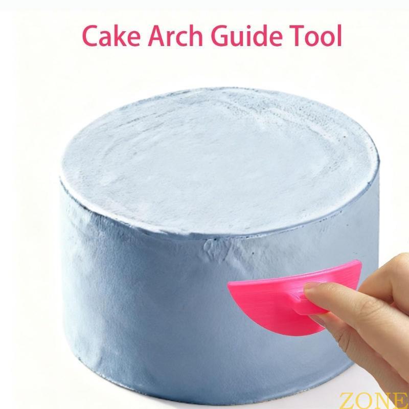 ZONG เค้กตกแต่ง Arch Guide Ruffle Maker Marker Stencil สําหรับชั้นเครื่องแบบและผลระดับมืออาชีพทําควา