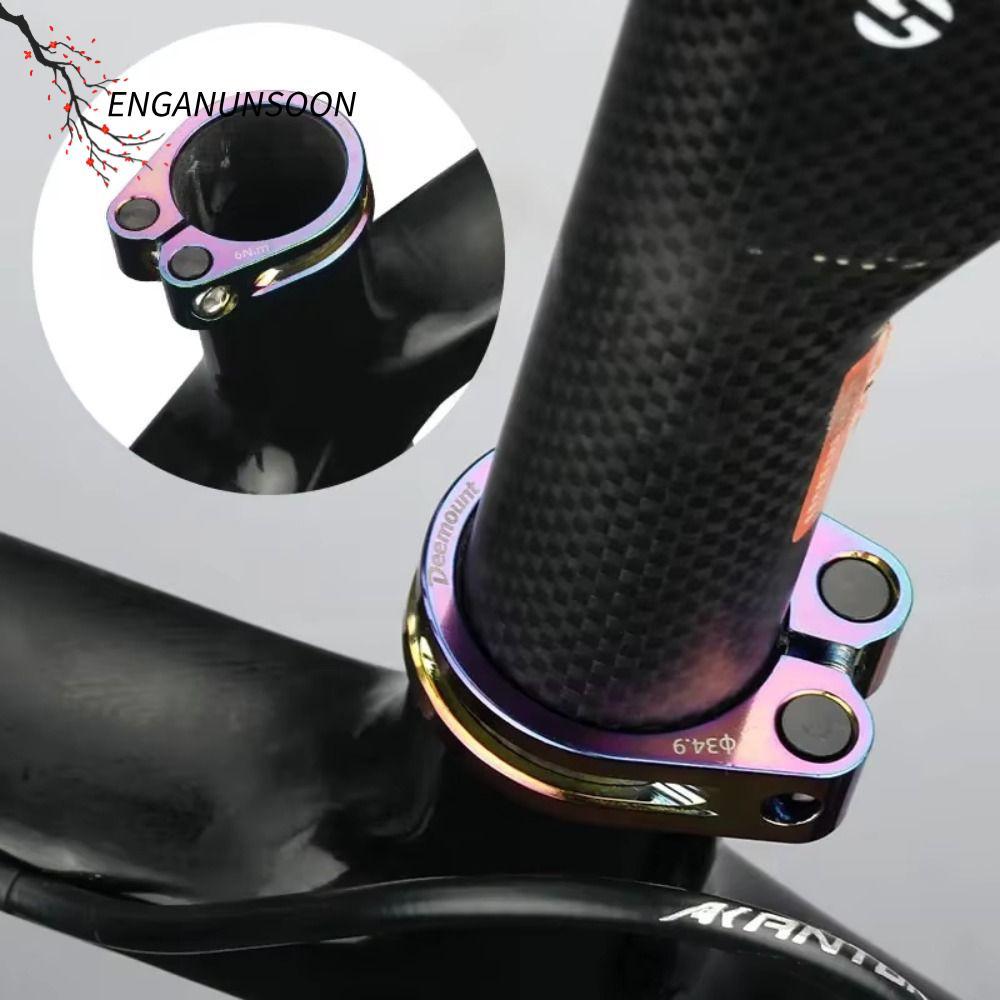 ENGANUNSOON จักรยาน Seatpost Clamp, สีดําหลากสีอลูมิเนียมจักรยาน Seat Clamp, คุณภาพสูง 31.8/34.9 มม.
