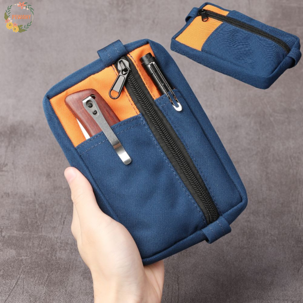 PEWANY Mini EDC กระเป๋าสตางค์มัลติฟังก์ชั่น ใส่เหรียญ พร้อมซิป พกพาสะดวก สําหรับเก็บเครื่องมือกีฬา กลางแจ้ง