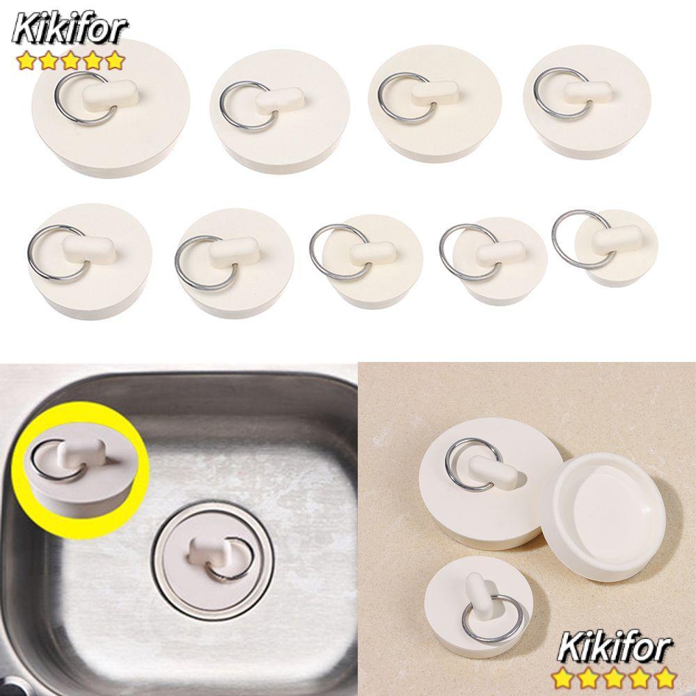 KIKIFOR จุกปิดอ่างอาบน้ํายางกันรั่ว Washroom Kitchen ฝาปิดท่อระบายน้ําทรงกลม