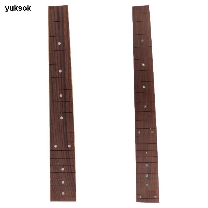 [yuksok] 19/24 Fret Rosewood Fret Board Fingerboard สําหรับกีตาร์คอ Luthier วัสดุ