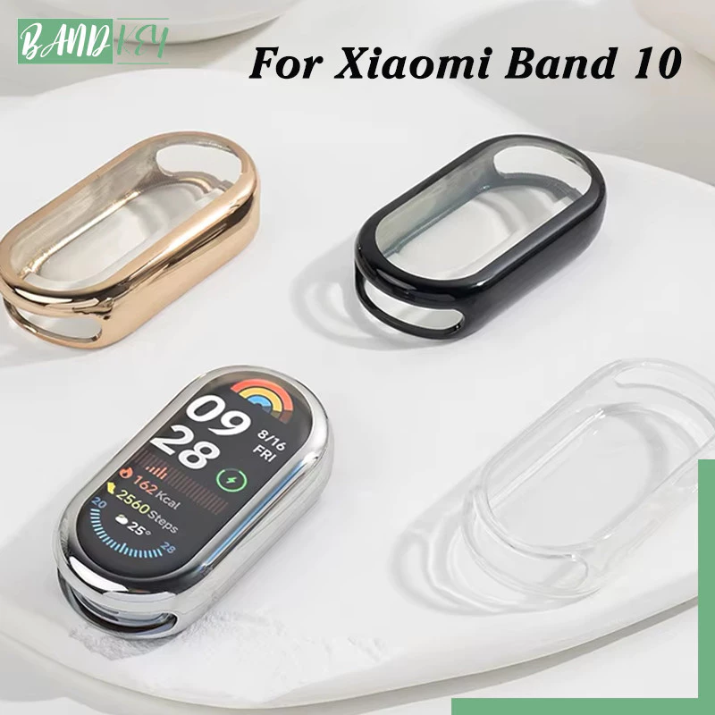 เคสปกป้องแบบนิ่ม for Smartwatch Xiaomi Band 10 Miband กีฬาป้องกันหน้าจอ อุปกรณ์เสริมป้องกันกันชน for Mi Band 10 NFC