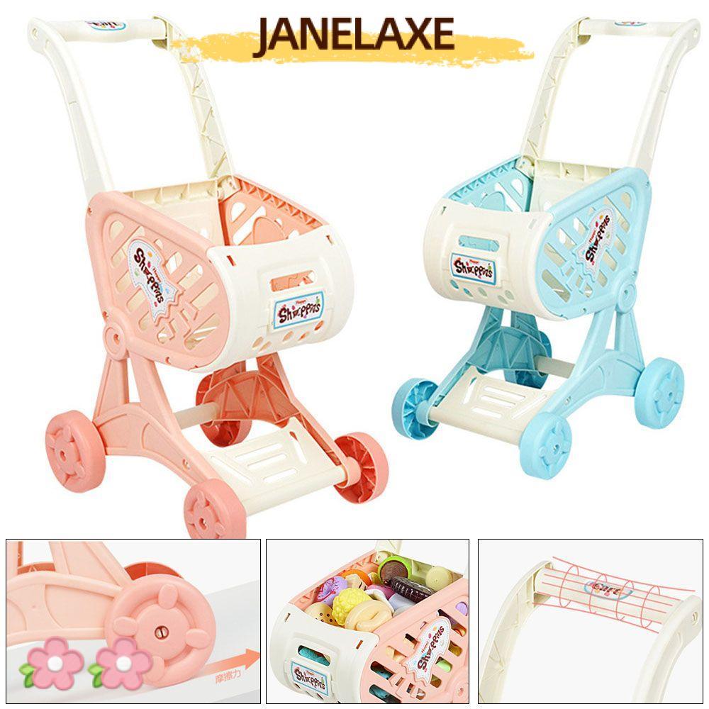 JANELAXE932JN มินิจําลอง Handcart Play House พลาสติกบทบาทเล่นเด็กซูเปอร์มาร์เก็ต